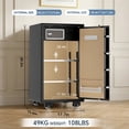 thumbnail image 2 of Tigerking 5.9 Cu.ft. Large Heavy Duty Safe Box for Home, Digital Document Safe with Separate Lock Box and Removable Shelf, 108lb, Black, 2 of 6
