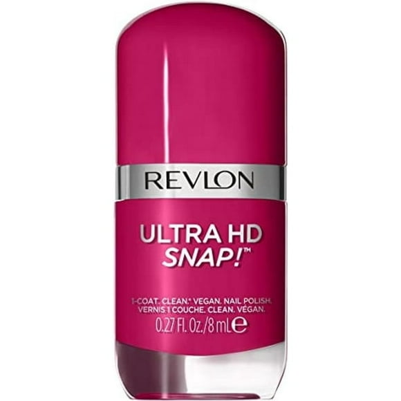 REVLON Ultra HD Snap Nail Polish, Glossy Nail Color, 100% Vegan Formula, No Base and Top Coat Needed, 029 Berry Bliss, 0.27 Fl Oz/8ml
