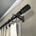 thumbnail image 2 of 13/16" Dia Adjustable 28-48" Arturo Curtain Rod in Black, 2 of 3