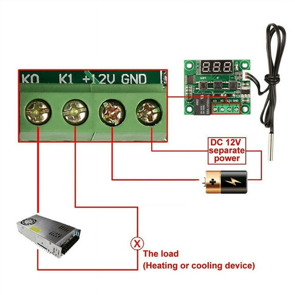 New Arrivals 10 PCS W1209 DC 12V Temperature Control Switch Controller