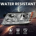 thumbnail image 6 of Spec-D Tuning Chrome Headlights Compatible with 2009-2020 Dodge Journey, Left + Right Pair Headlamps Assembly, 6 of 6