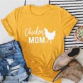 thumbnail image 2 of Gibobby Playera Manga Corta para Mujer Mujeres Casual Impresión Mangas Cuello Redondo Camiseta Suelta Blusa Tops(Amarillo,G), 2 of 4
