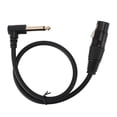thumbnail image 2 of Cable XLR Hembra A 6,35 Mm, Construcción Robusta Conector Equilibrado De 6,35 Mm Con Núcleo De Cobre De 90 Grados XLR Hembra A Cable Mono Macho De 1/4 De Pulgada Plug And Play, 2 of 7