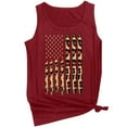 thumbnail image 3 of OAVQHLG3B Casual Summer Tank Top for Women 4th of July Outfits for Women O-Neck Sleeveless American Flag Flag Print Tank Tops Shirts, 3 of 4