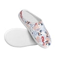 thumbnail image 3 of Lsque Sea Horse And Corals Pattern Womens Comfort Cotton on Scuff With Memory Foam and Anti-skid Sole Slipper-39/40, 3 of 7