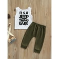 thumbnail image 4 of Baby Boys Clothes Sleeveless Graphic Top + Elastic Pants Set 2 Piece Summer Outfits, 4 of 9