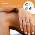 thumbnail image 4 of CIMAXIC Finger Ring 5pcs Anxiety Fidget Rings Titanium Steel Finger Rotate Rings Thumb Ring Set,0.72"X0.72"X0.31", 4 of 4