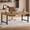 Brown, variant on Finmind 55" Executive Desk with Metal Legs, Rustic Home Office Computer Desk, Writing Table, Brown