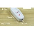 thumbnail image 5 of Janrevotw  Bedside Switch High Power 10a Hand Pinch Midway With Indicator Lamp Table Lamp Cable Control Direct On/Off Led Indicator Pushbutton Table Lamp Lamp Cord Cable Switch, 5 of 14