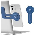 thumbnail image 1 of Magnetic Phone Holder for Laptop, Adjustable Phone Monitor Side Mount for iPhone 12 Pro Max/ 12 Pro/ 12/ 12 Mini, Slim Portable Foldable Computer Expansion Bracket, Blue, 1 of 7