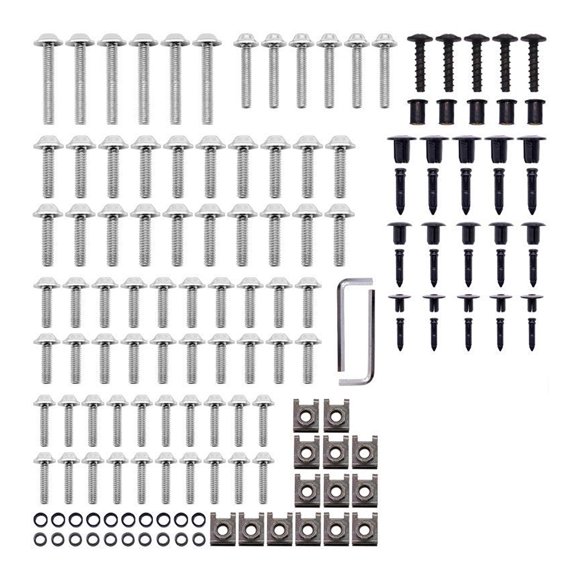 Sidaley Juego de pernos de coche, aleación de aluminio, camión, tornillos de automóvil, reparación de modificación, accesorios de repuesto, Accesorios para motos Plata Sidaley VI018517-07