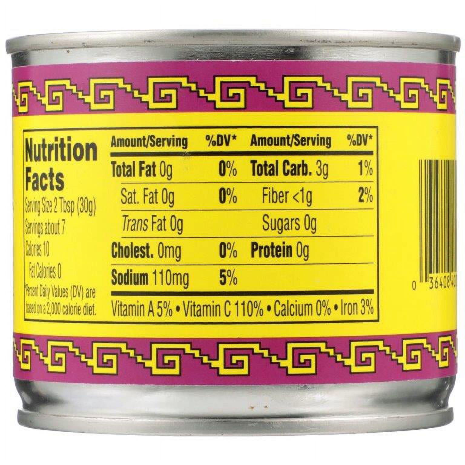 (4 pack) Macayo's Canned Fire Roasted Diced Green Chile, 7oz