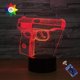thumbnail image 1 of Illusion d'optique Pistolet 3D Veilleuse 16 Couleurs Changement USB Puissance Télécommande Interrupteur Tactile Décor Lampe LED Table Lampe De Bureau Enfants Enfants Noël Noël Brithday Cadeau Kuyhfg Bienvenido a Kuyhfg, 1 of 5