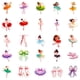 thumbnail image 4 of Pegatinas Dancing Girl, vinilo impermeable, 50 unidades/lote, 4 of 4
