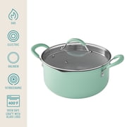 The Pioneer Woman Sutton 17-Piece Non-Stick Aluminum Cookware Set, Pots and Pans w/Bakeware & Utensils, Green