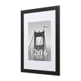 thumbnail image 6 of Meframe 2PACK 12x16 Wooden Picture Frame, Matted to 8.5x11 Wall Photo Frame, Black, 6 of 6