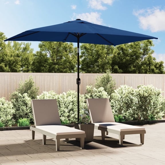vidaXL Garden Parasol Azure Polyester 118.1x78.7 in Tiltable