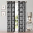thumbnail image 5 of BNM Ribbon Blackout Curtains, Set of 2, 42" x 108", Grey, 5 of 6