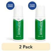 (2 pack) Biofreeze Pain Relief Roll-On, for Back Knee Muscle Joint and Arthritis Pain, 2.5 fl oz Menthol