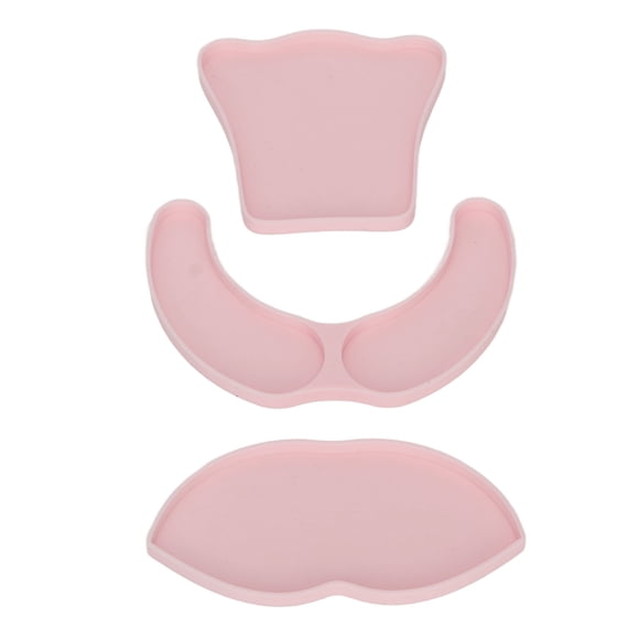 JUEGO DE MOHO DE MÁSCARA, Moho de Máscara Facial 3pcs Fácil de DemoGrafá de Silicona Profesional Flexible para Salón de Belleza