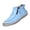 Sky Blue, variant on Women Slip On Orthopedic Leather Boots Casual Lightweight Breathable Handmade Premium Leather Loafers Driving Boots with Side Zipper Outdoor Hiking Business Sports Shoes