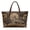 Brown - Wolf Sunflower, variant on ZUXONGSY Hibiscus Hummingbird Print Tote Handbag for Women Casual Top Handle Bag Lightweight Satchel Handbags with Zipper for Shopping Work