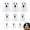 Ghost, variant on Halloween Hanging Decorations -9.8inch Halloween Hanging Spooky Eyeball Paper Lantern for Front Yard Patio Lawn Garden Party Decor 9Pcs