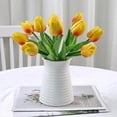 thumbnail image 5 of 20 real touch artificial tulip flowers, fake tulip wedding bouquets, 5 of 5