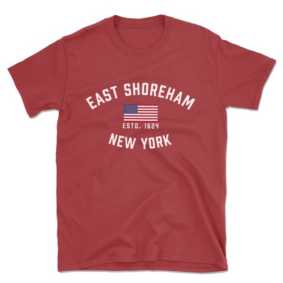 East Shoreham New York Patriot Men's Cotton T-Shirt