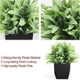 thumbnail image 4 of Artificial Plants Mini Fake Potted Plants, 8 pcs Small Eucalyptus Potted Faux Decorative Grass Plant with White Pot for Home Decor, Indoor, Office, Desk, Shelf, Table Decoration, 4 of 5