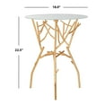 thumbnail image 5 of SAFAVIEH Tara Branched Glass Top Gold Accent Table Gold / White, 5 of 7