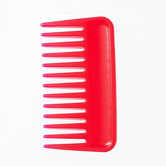 Mini Wide Tooth Comb,Small Travel Purse Hair Detangling Comb Beard Comb for Curly Wavy Hair Portable Care Comb Shower Comb Travel Combs for Men Women-Best Styling Comb for All Types Hair (red)