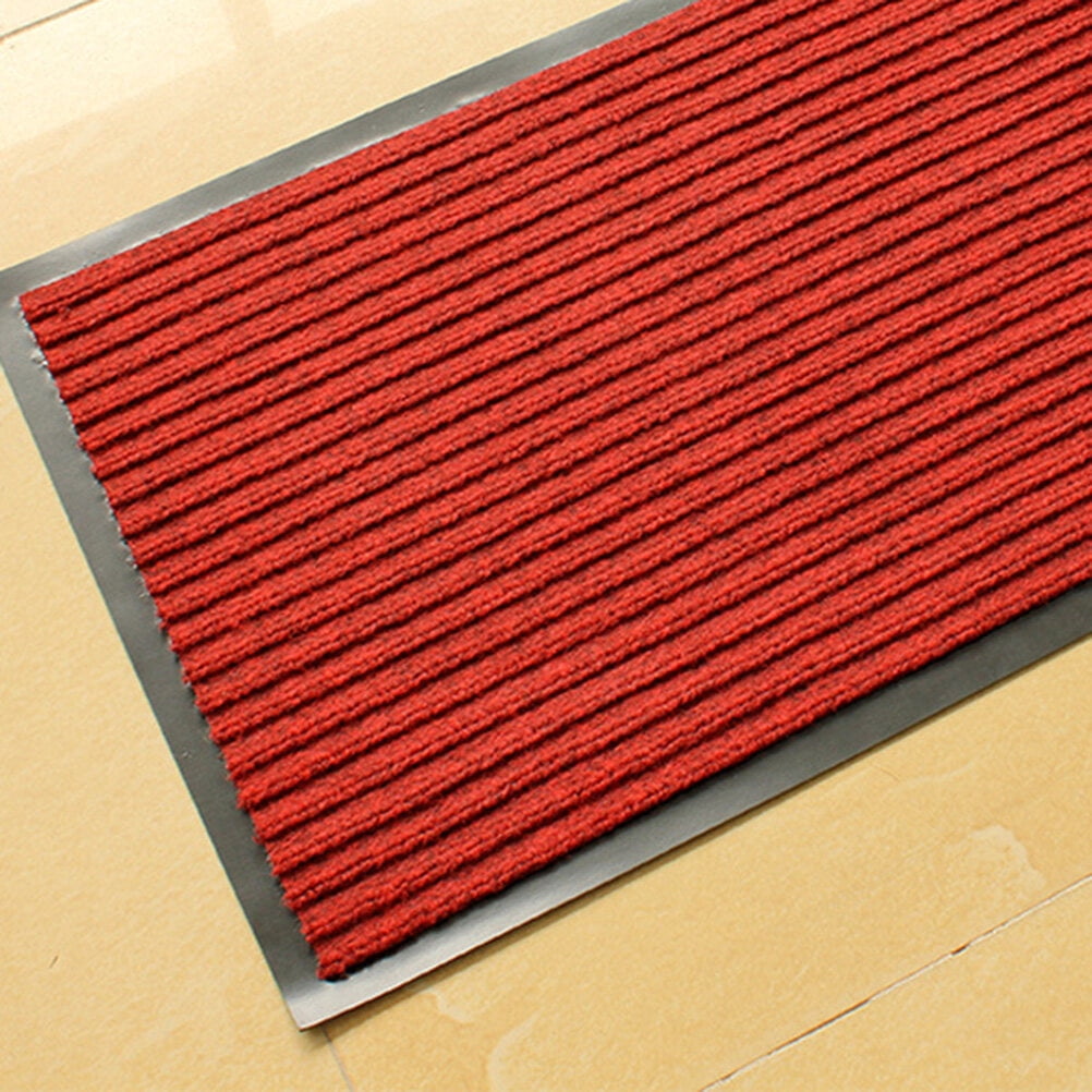 Toyandona PVC Red Entrance Mat with Durable Glue and Elastic Comfort for Indoor Outdoor Use