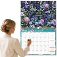 thumbnail image 5 of 2027 12‑Month Spiral Wall Calendar, Floral Art Pattern Wall‑Hanging Planner, Daily To‑Do & Shopping List Organizer for Home Office Study, 5 of 9
