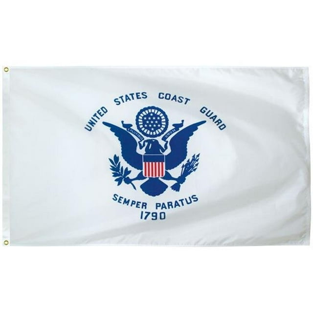 70054 3 x 5 ft. 200 Denier Nylon Coast Guard Outdoor Flag