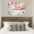 thumbnail image 4 of Flamingo flowers watercolor painting wall art Tapestry, Polyester for Living Room Bedroom Dorm Decoration, Tapestry Suitable for hanging for decorative wall hanging, decorative bedroom, living, 4 of 6