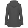 thumbnail image 4 of Rain Jacket Women Waterproof with Hood Lightweight Zip Up Hooded Raincoat with Pockets for Outdoor Active Wear Gray 2XL, 4 of 4