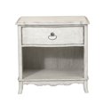 thumbnail image 1 of Home Fare Beachcomber Table de Chevet 1 Tiroir en Bois Flotté Blanc, 1 of 5