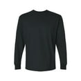 thumbnail image 3 of Gildan Men's Ultra Cotton Long Sleeve T-Shirt | Pack of 6 Made with 6 Oz./yd² (Us) 10.1 Oz./l Yd (Ca), 100% Cotton, 18 Singles - Black | XL Size, 3 of 6