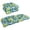 Multi-color, variant on U-Shaped Spun Polyester Tufted Settee Cushion Set (Set of 3) - Annie Chocolate