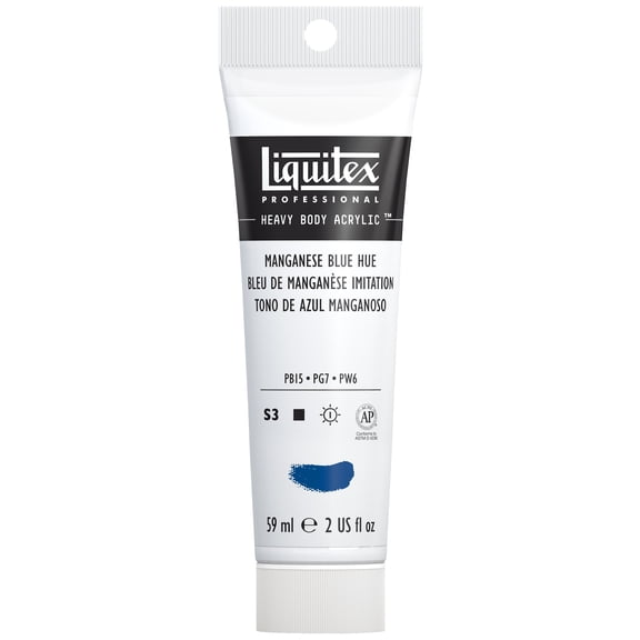 Liquitex Professional Heavy Body Acrylic Color, 2 oz. Tube, Manganese Blue Hue