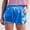Blue, variant on Shorts for Women's Shorts Shiny Metallic Elastic-Waist Dancewear for Women Flared Party Bottoms Ideal for and Nightlife Red M