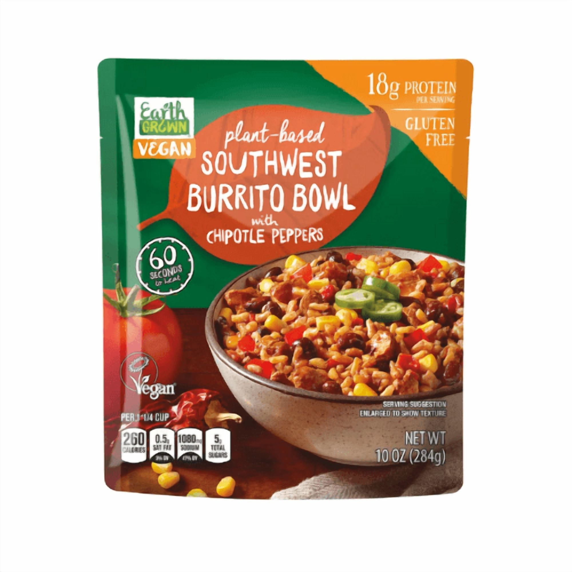 Earth Grown Southwest Burrito Bowl, 10 oz ,3-Pack