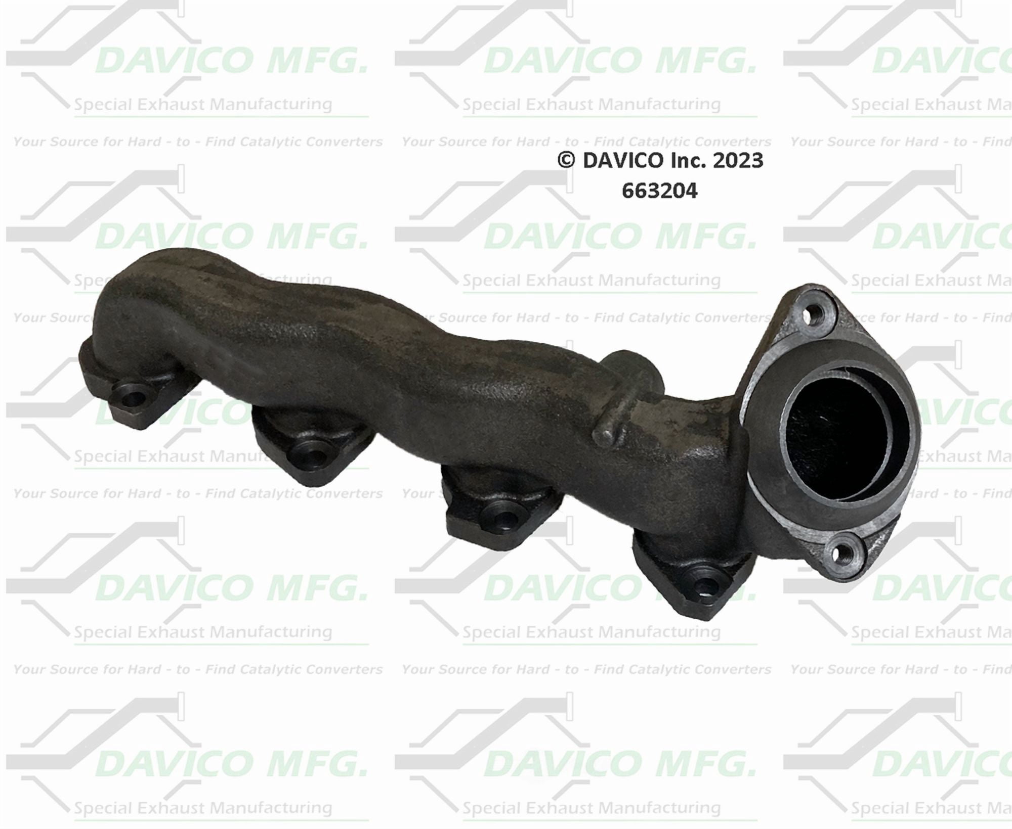 Davico Mfg 663204 Stand alone Exact-Fit exhaust manifold