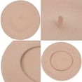 thumbnail image 6 of Women's Wool French Beret Hats Solid Color Classic Beanie Fall Winter Cap- Light Pink, 6 of 6