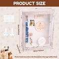 thumbnail image 2 of Pet Memorial Shadow Box with Picture Frame Paw Print Kit Hook Multifunctional Pet Memorial Box Present for Dog and Cat Lover, 2 of 11