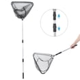 thumbnail image 4 of Folding Fishing Landing Net, Telescoping Pole Handle Fishing Net, Collapsible Foldable Sea Fishing For Wild Fishing, 4 of 8