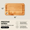 thumbnail image 2 of John Boos Prestige Reversible Wood Cutting Board, 16" x 10" x 1 1/4", Maple, 2 of 11