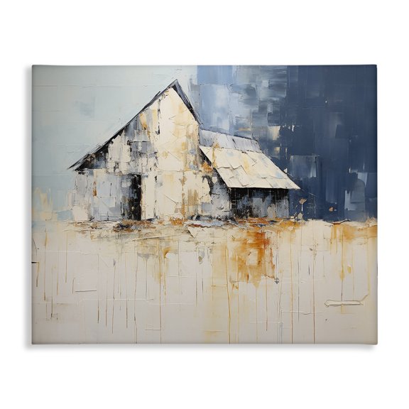 Stupell Industries Farmhouse Barn Abstraction Canvas Art, 30 x 24, by Ramona Murdock