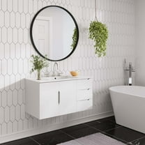 Modway Vitality 36" Bathroom Vanity Cabinet (Sink Basin Not Included) in White